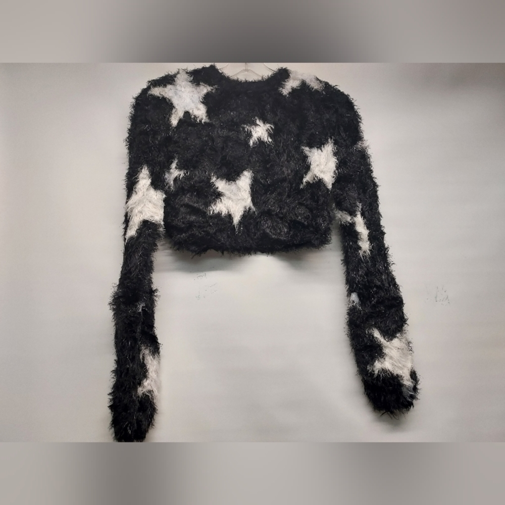 Super Soft & Fuzzy Stars Halter Sweater